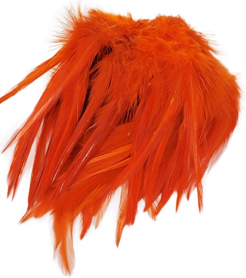 Creative Angler Saddle Hackle Fly Tying Materials - Natural Feathers for Wet Flies, Rooster Feathers, Hair Feathers for Crafts, Fly Tying Kit - Small Feathers Combo Pack of Steelhead Colored Feathers - Image 1